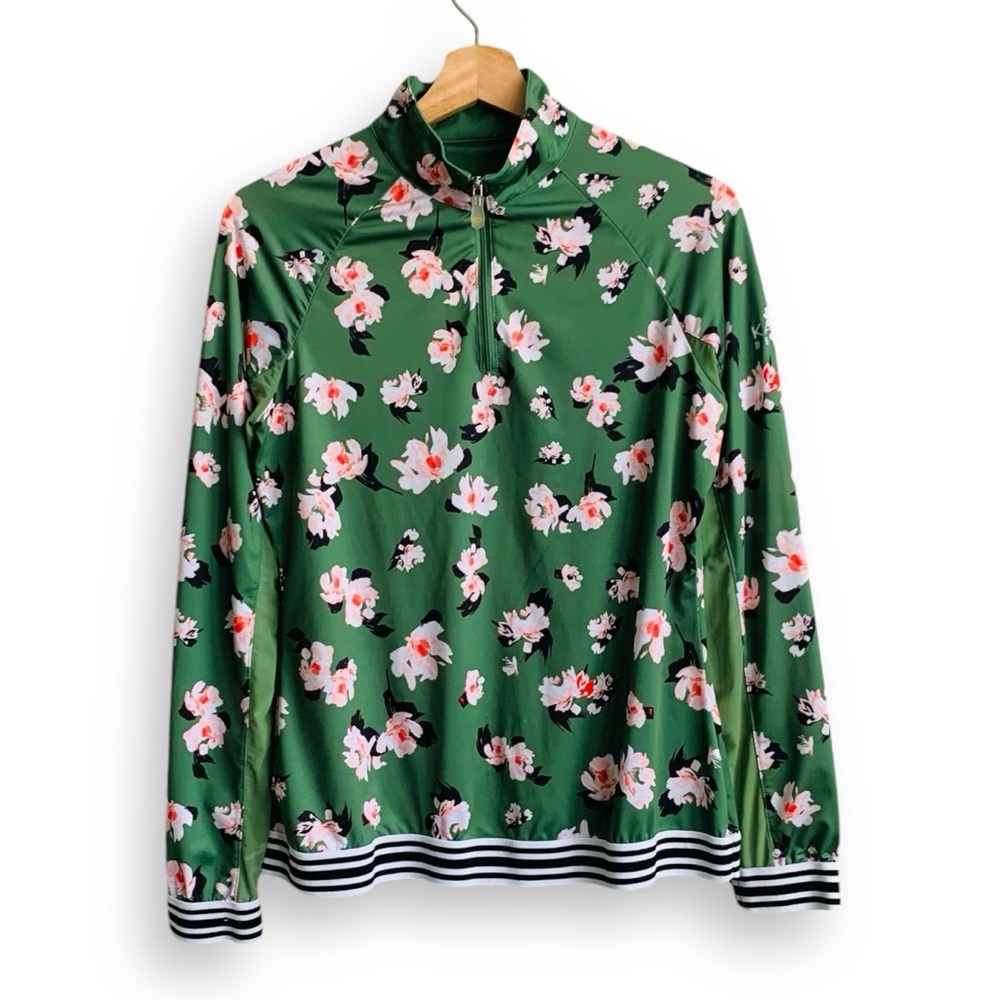 Floral Green Long Sleeve Top